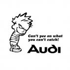 Can't pee on what you can't catch audi, decals stickers