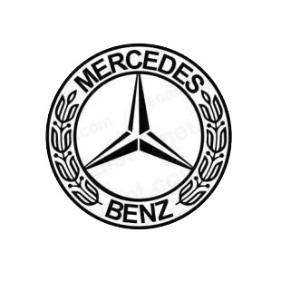 hamer Spreek uit Haringen Mercedes benz logo mercedes benz transport (models), decal sticker #1380