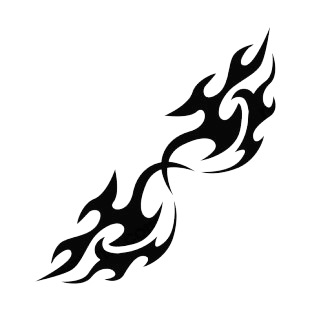 Symmetric flames listed in flames decals.