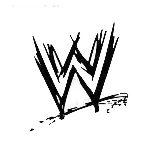 Wrestling wwf famous logos decals, decal sticker #2045