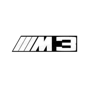 m3 logo black and white
